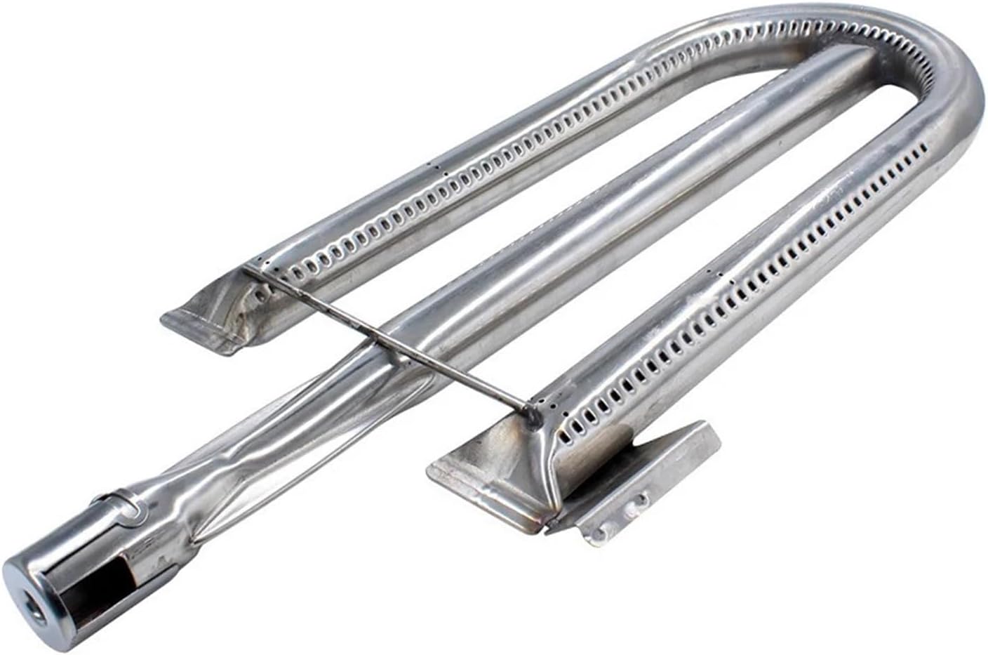 304 Stainless Steel BBQ Grill Pipe Burner BTU 40000 Cooktop Stove Head Gas Tubular Commercial U-Shaped for Oven, Grill, Fryer stability