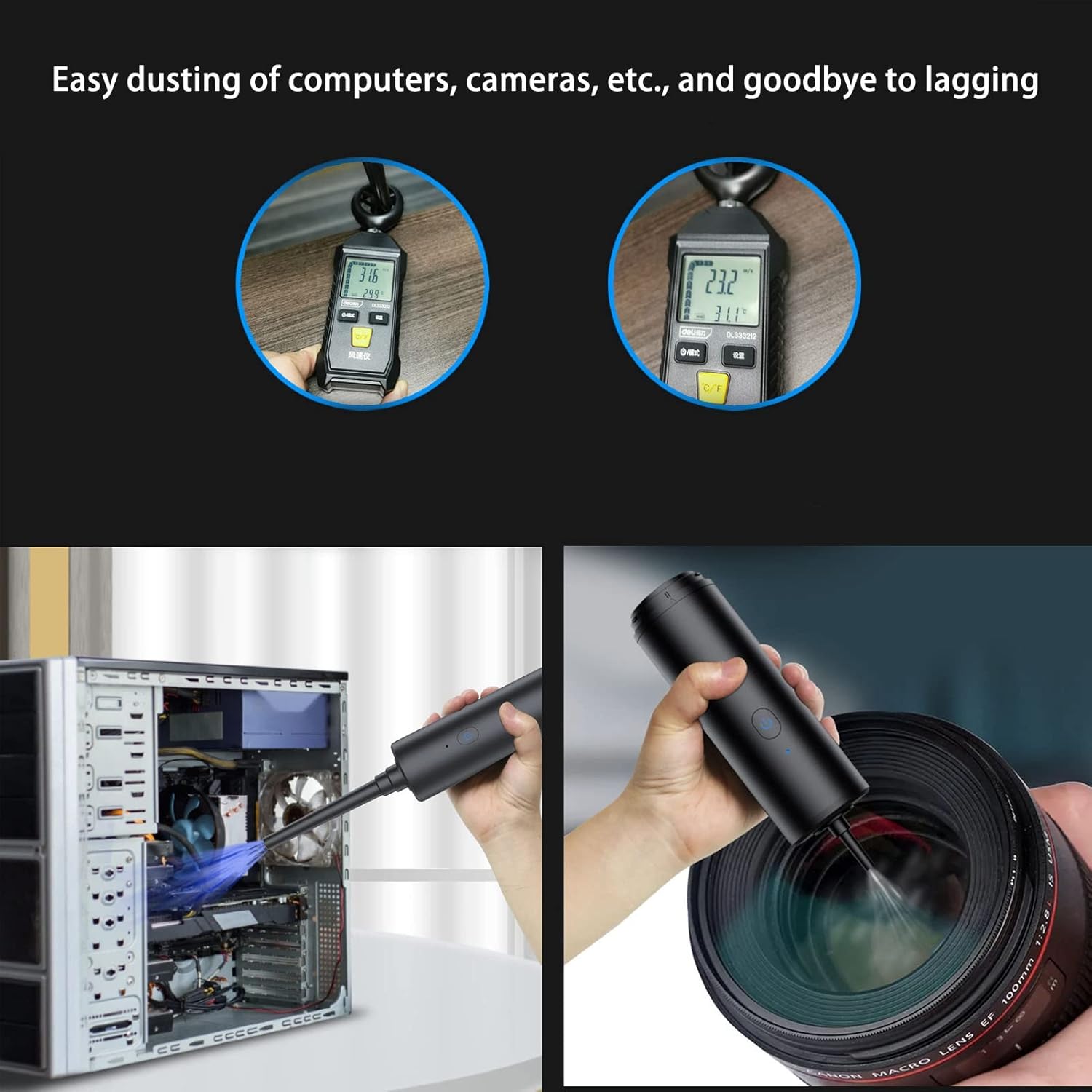 5 in 1 Cordless dust Vacuum for Home Air Blower Multifunction Portable Powerful Cordless Handheld Air for Home Car