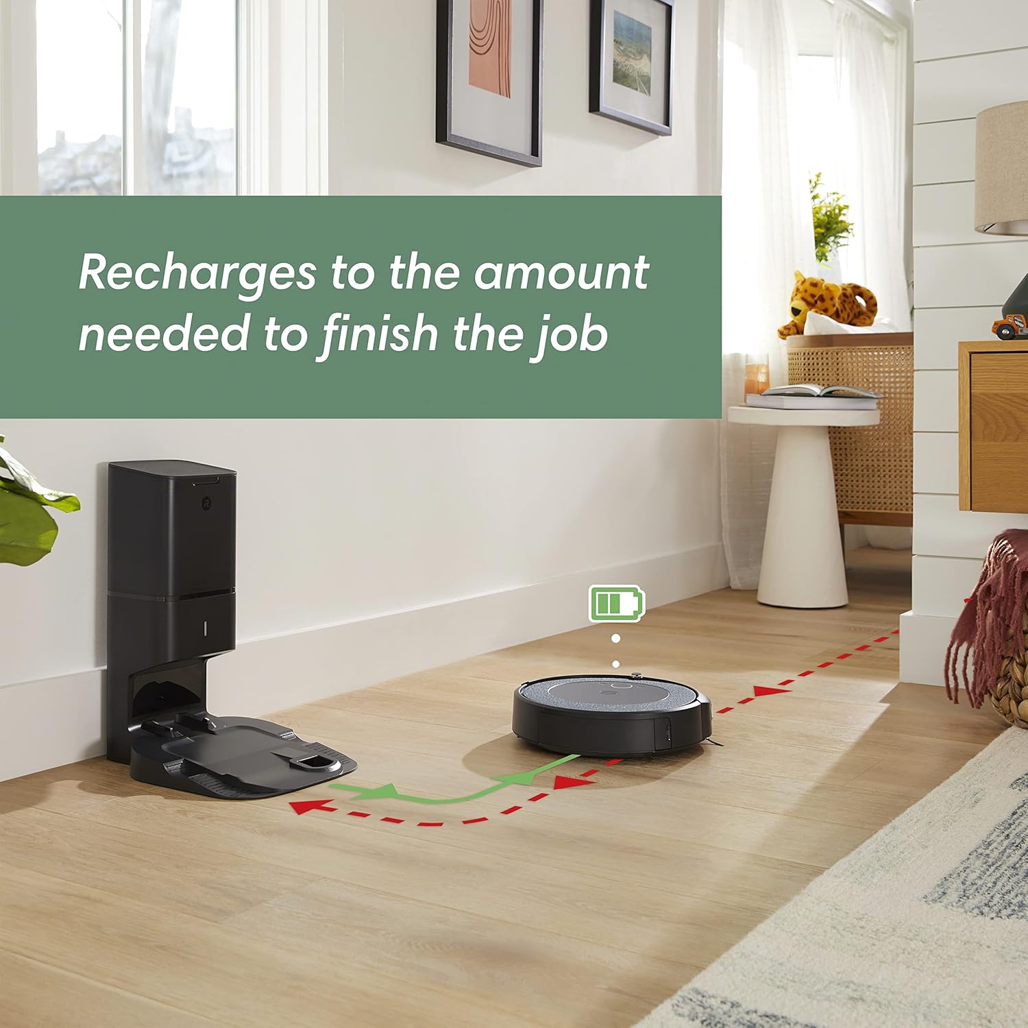 iRobot Roomba i4+ (4552) Robot Vacuum with Automatic Dirt Disposal - Empties Itself for up to 60 Days, Wi-Fi Connected Mapping, Compatible with Alexa, Ideal for Pet Hair, Carpets (Renewed)