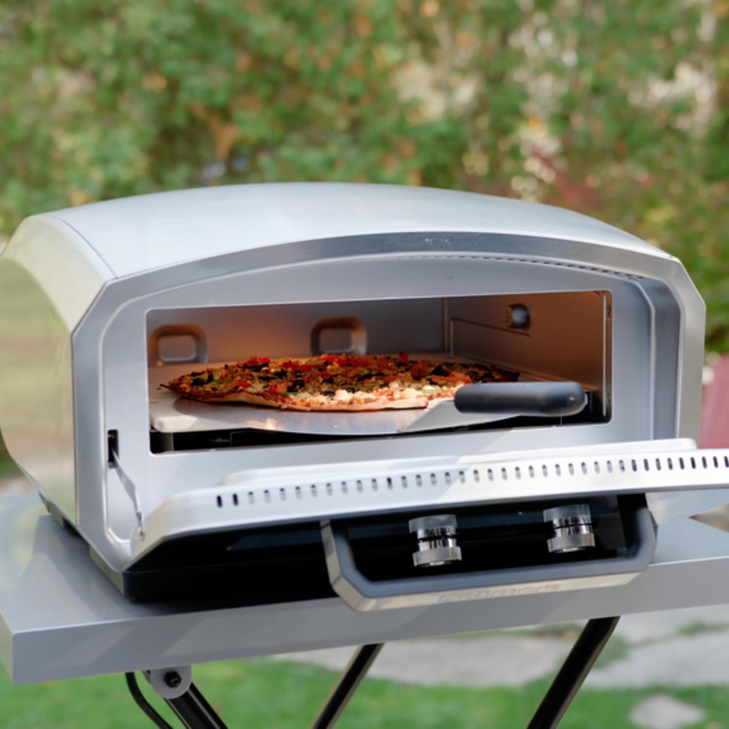 Kenmore indoor/outdoor pizza oven - countertop pellet electric portable ovens, horno para outside restaurant camping to grill solo 13 inch pizzazz