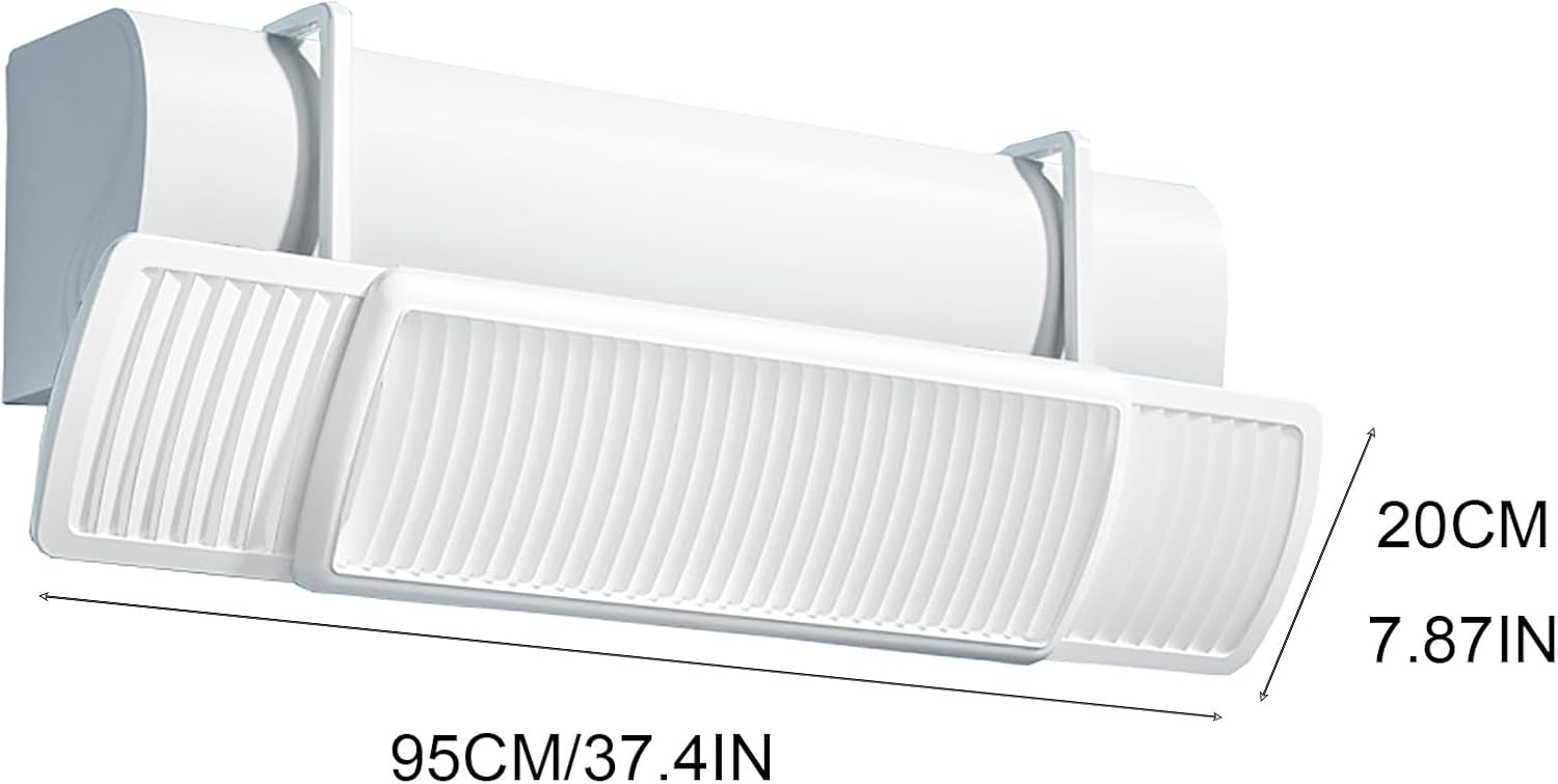 Adjustable and Universal Air Conditioner Deflector, Air Conditioning Windshield for Wall Air Conditioning, No Installation
