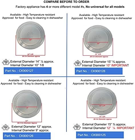 AP3130793 Microwave Turntable Tray Replacement (11 7/8 inches in diameter)
