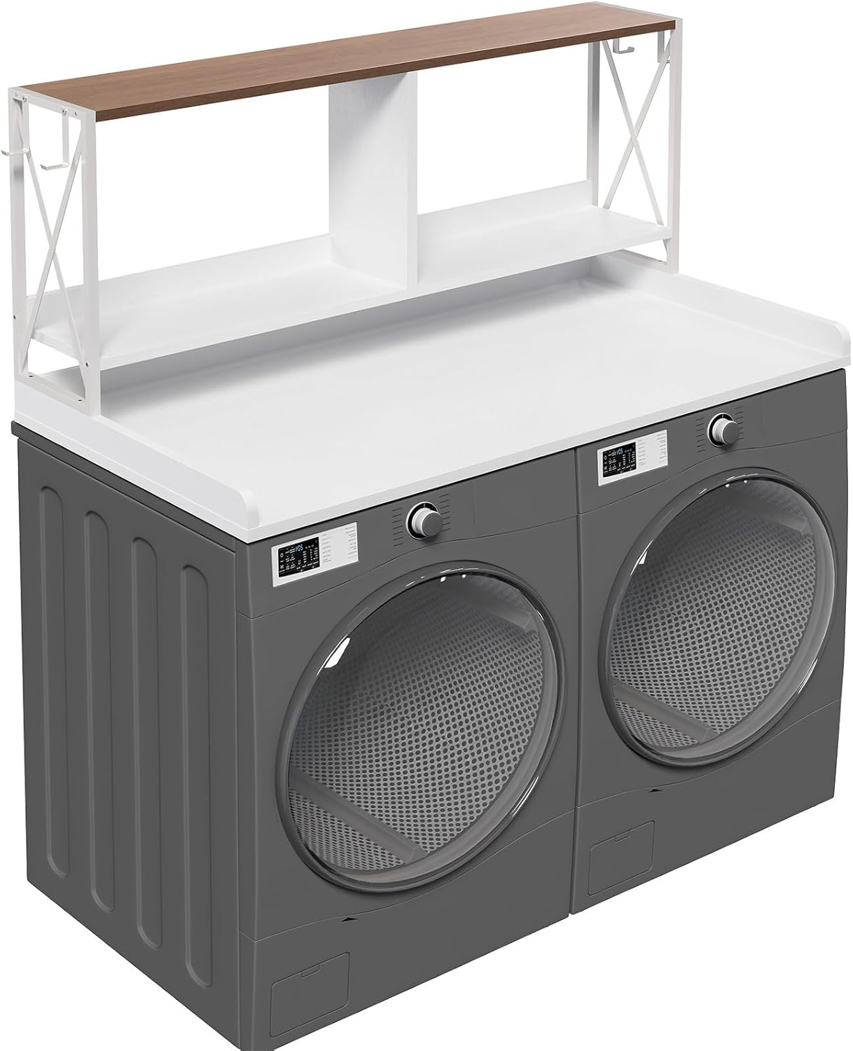 HOOBRO 3-Tier Washer Dryer Countertop with Shelf, 54