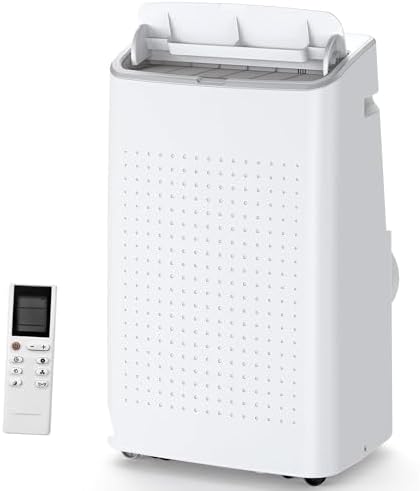 15000 BTU Portable Air Conditioner for 850 Sq Ft 3-In-1 AC Unit with Cooling/Dehumidifier/Fan Modes, Remote, 24H Timer & Installation Kit for Home/Office/Dorm