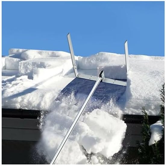 2-in-1 Snow Rake, 30 Telescoping Snow Roof Rake, Snow Slide, Large Wheels & Anti-Slip Handle, Clearing Roof, Vehicle Snow & Leaves