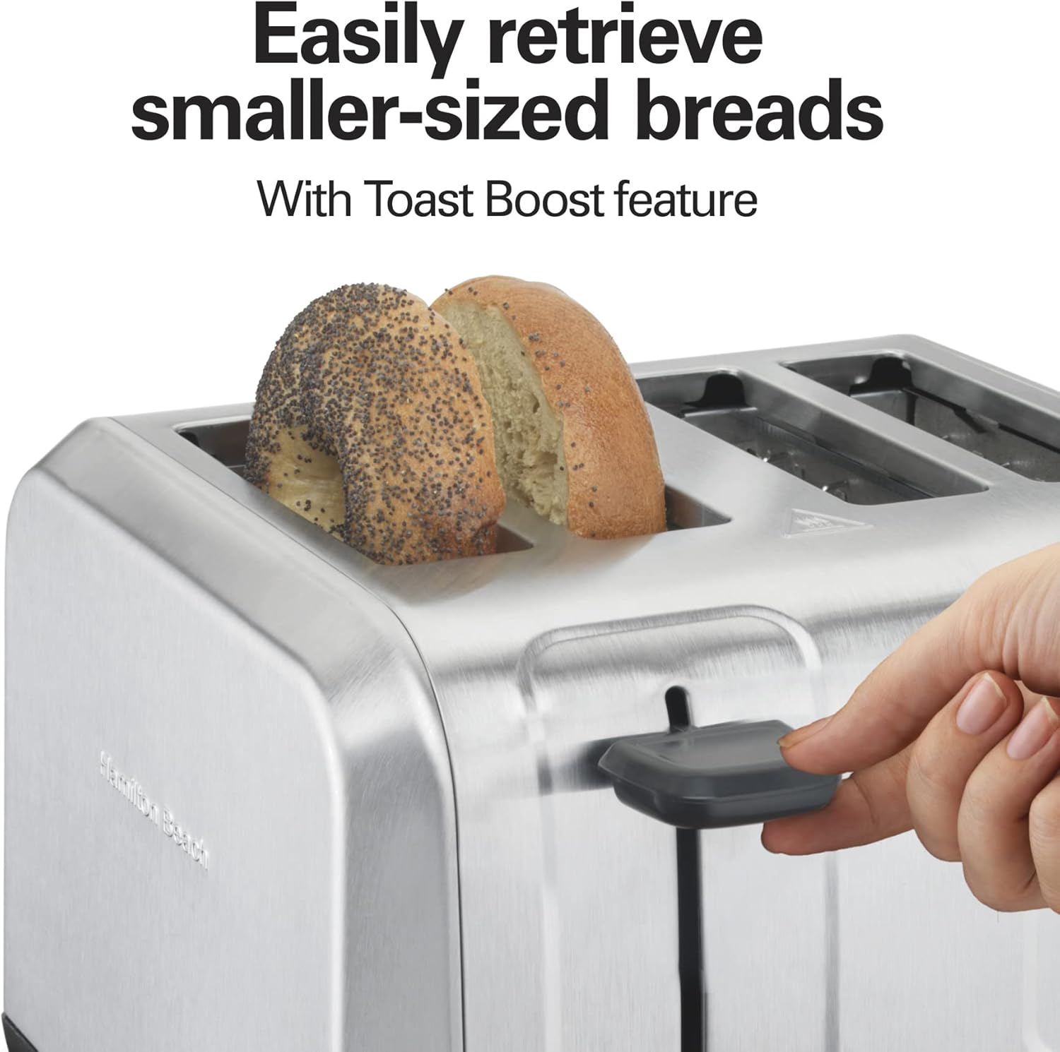 Hamilton Beach Power Elite Wave Action Blender For Shakes and Smoothies, Puree, Crush Ice & 4 Slice Toaster with Extra Wide Slots for Bagels, Shade Selector, Toast Boost