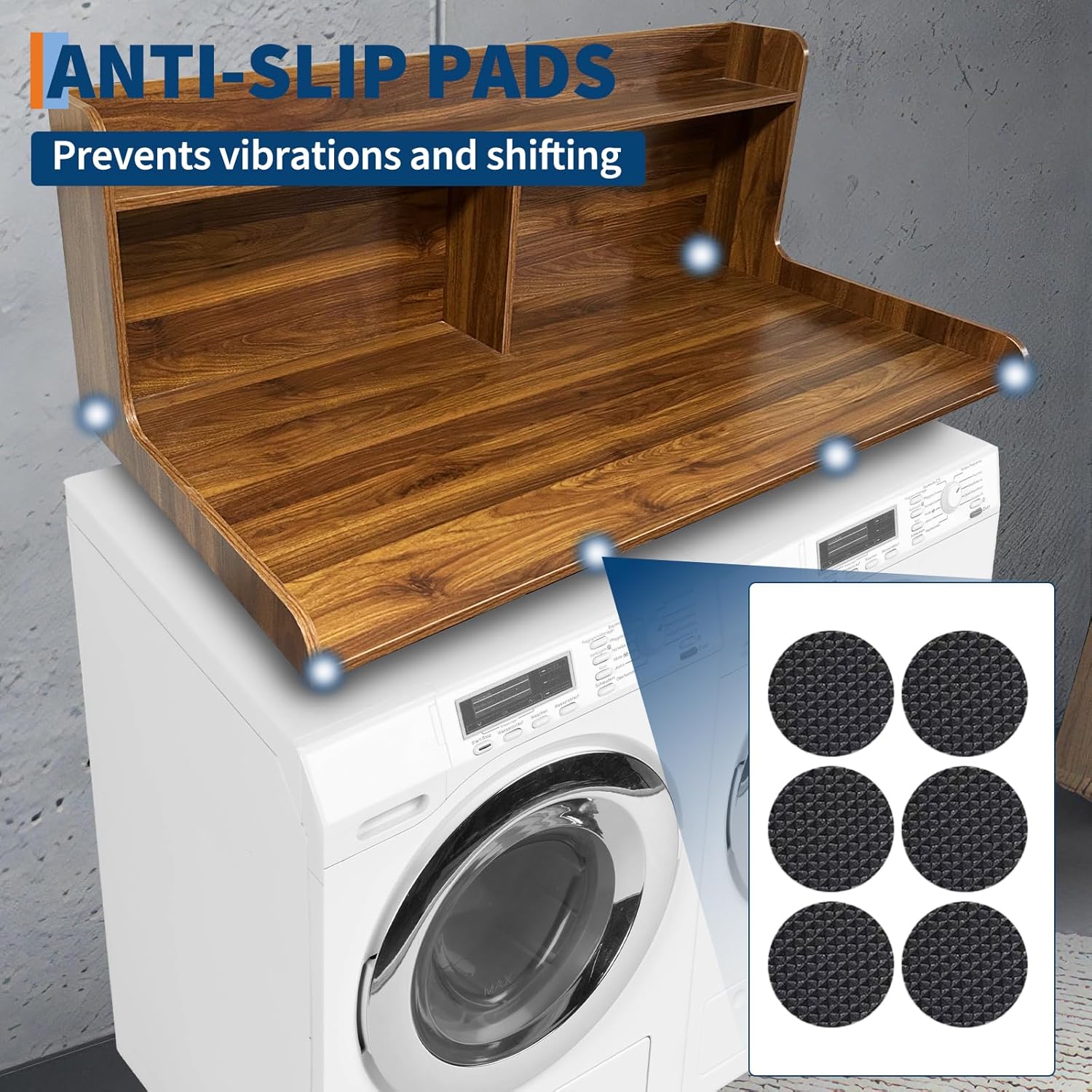 2-Tier Washer Dryer Countertop with 2.75