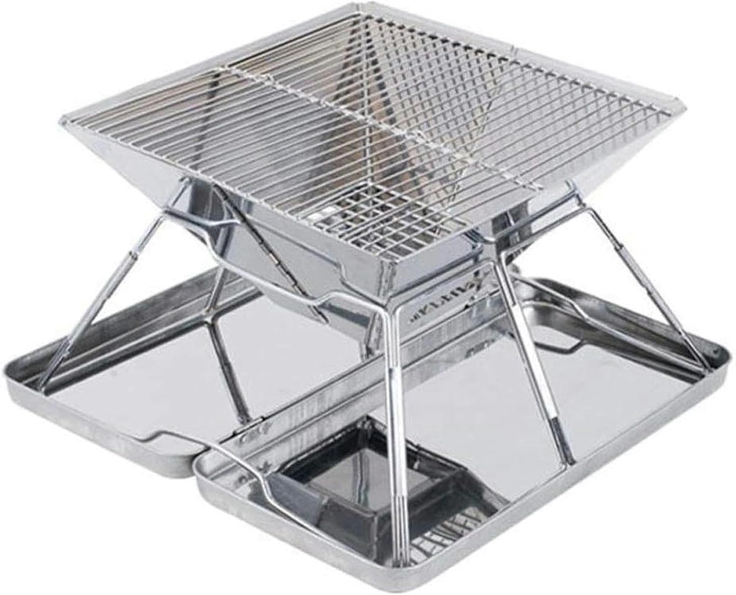 BBQ Outdoor Barbecue Charcoal Stainless Steel Portable BBQ for Outdoor Cooking Camping Picnics