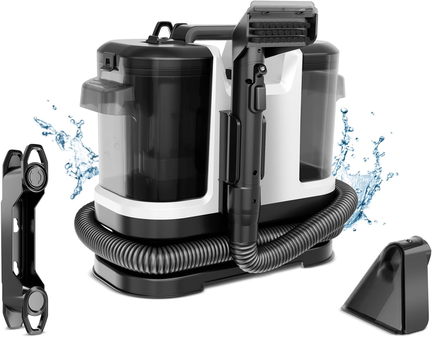 Portable Carpet Cleaner, 25Kpa Powerful Suction Spot Cleaner Machine, Upholstery Cleaner Machine, Home, Sofa, Car Cleaner, C5-White