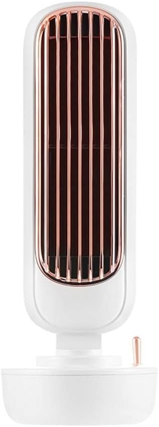 Mini Air Conditioner, Portable Evaporative Air Cooler, 6H Timer, 3 Speeds, Multi-Function Humidifier Purifier for Bedroom Office (Color : White)