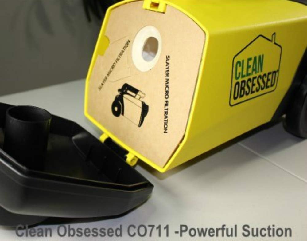 Clean Obsessed Commercial Lightweight Portable Canister Vacuum; Model CO711 (Vacuum Cleaner) (Canister Vacuum with kit)