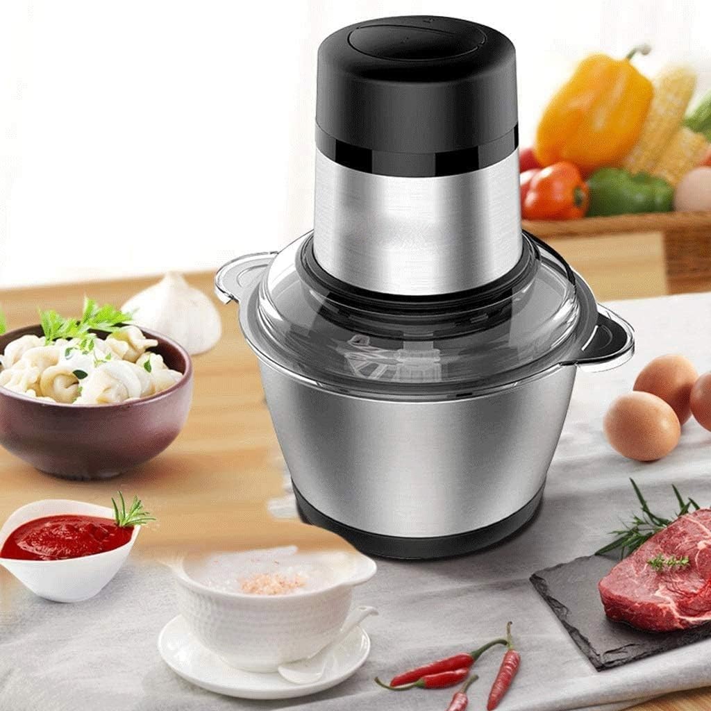 Electric Meat Grinder Machine Stainless Steel Household Electric Food Chopper Mincer Blender Grinder Home Kitchen Food Processor for Meat Fruit