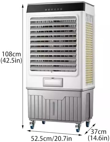 Evaporative Air Cooler, Water Tank, Swamp Cooler, Outdoor Use, for Commercial, Industrial, Garage, Portable Air Conditioner