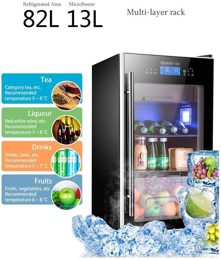 Built-in Wine Cooler with Dual Cooling Zones, Free-Standing Beverage Refrigerator with Glass Door, Beverage Refrigerator for Home Bar or Office
