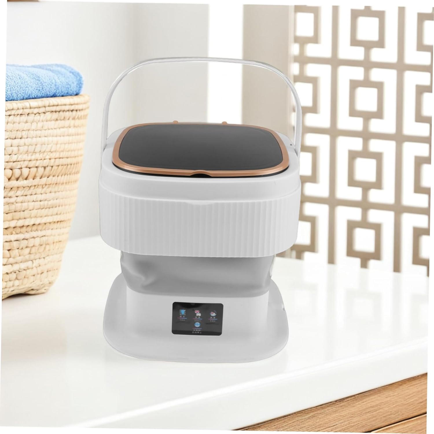 Uonlytech Portable Mini Washing Machine Dryer Compact Washer for Clothes Socks and Underclothes for Apartments and Travel