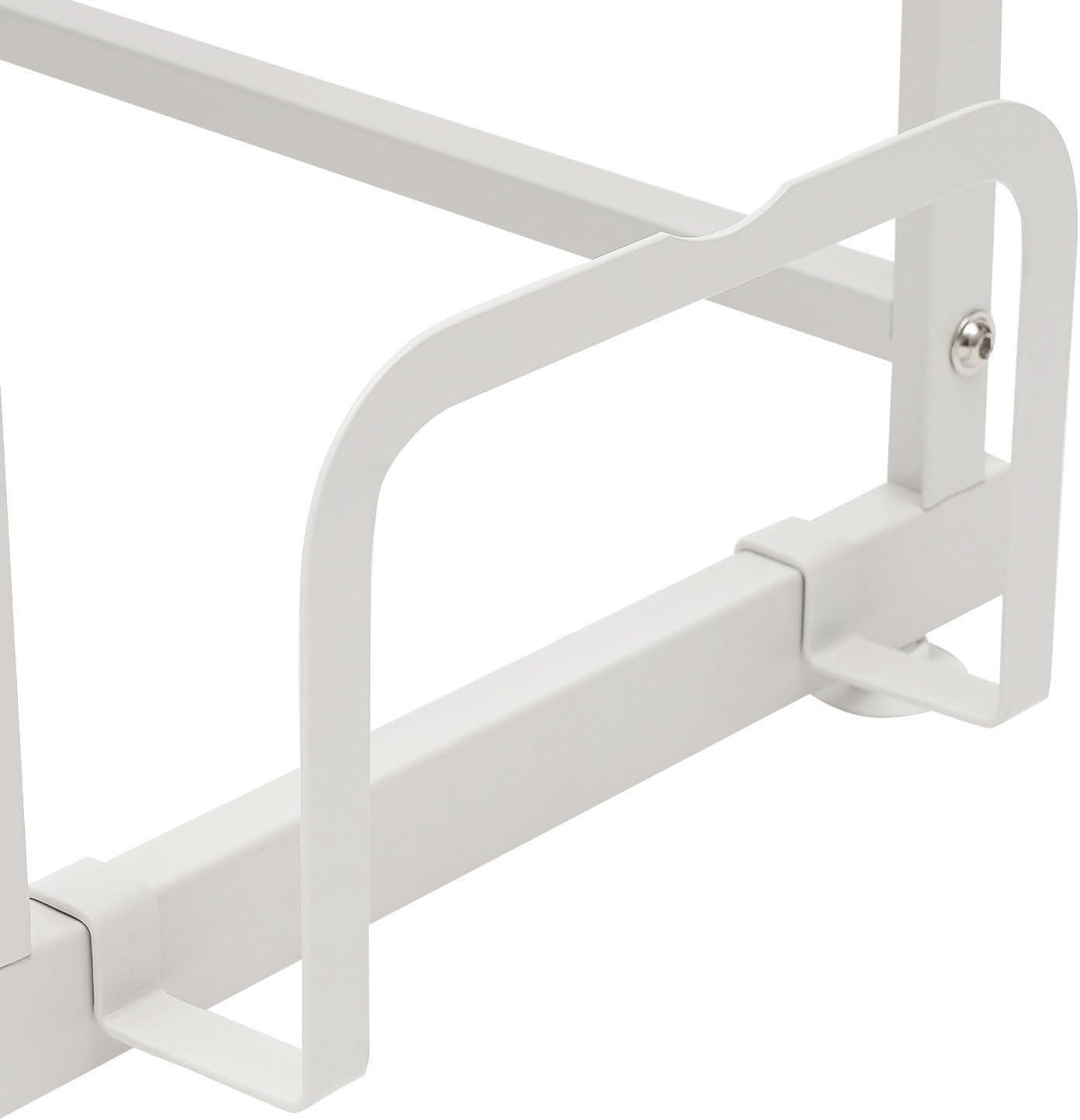 Tabletop Kitchen Storage Rack, 3-Tier Vertical Microwave Oven Rack with Cabinet, 22.4x14.5x29.9in Space-Saving Kitchen Counter Shelf, Extractable Draining Trays, Visualized Doors, Wide Baffle (White)