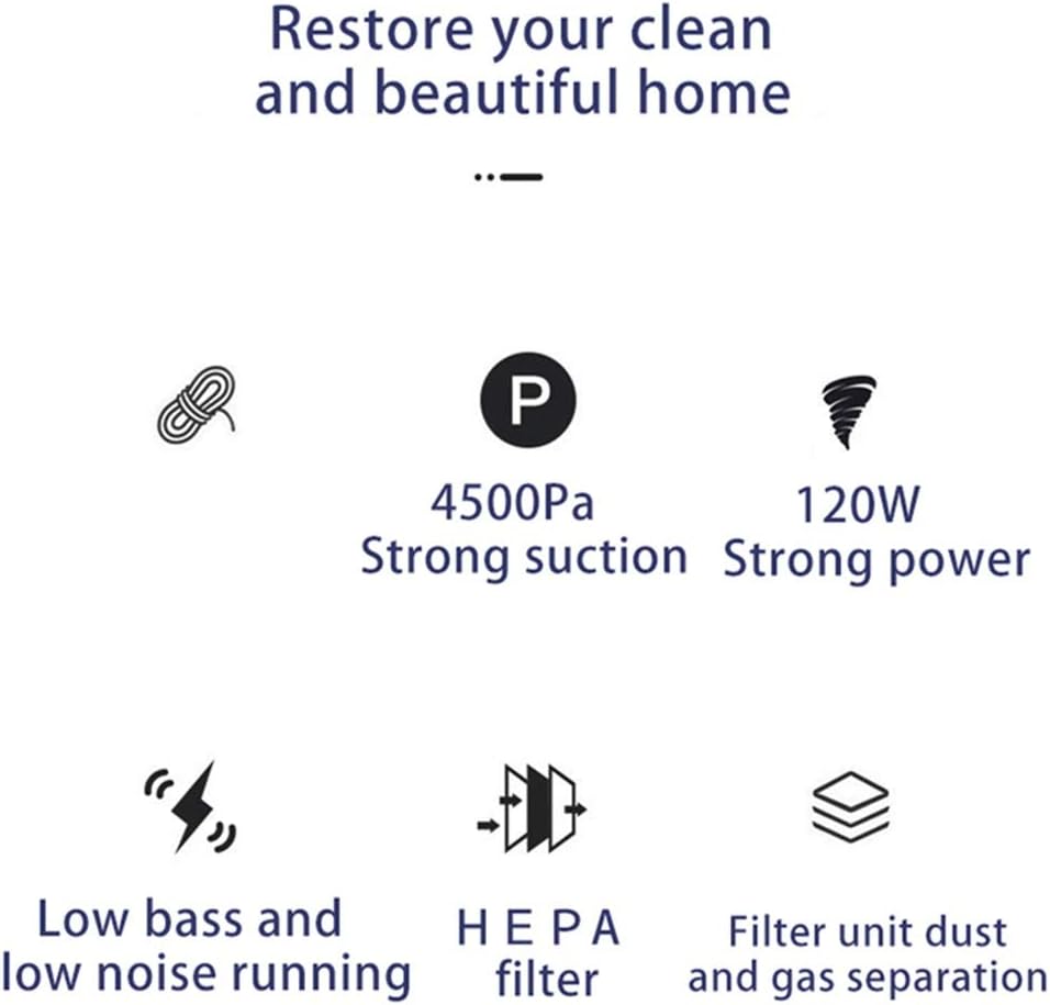 Household Car Vacuum Cleaner 120W 7000PA Handheld Wired Vacuum Cleaner Portable Sweeper Cleaner Wet Dry Dual-use Keep Cleaning (Color : Orange) (Silver)