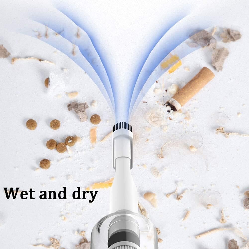 Handheld Vacuum Cordless, Handheld Vacuum Cleaner Cordless, 6000Pa Powerful Suction Hand Vacuum Cleaner with LED Light, Car Vacuum Cleaner for Car, Home and Office,with Storage Bag