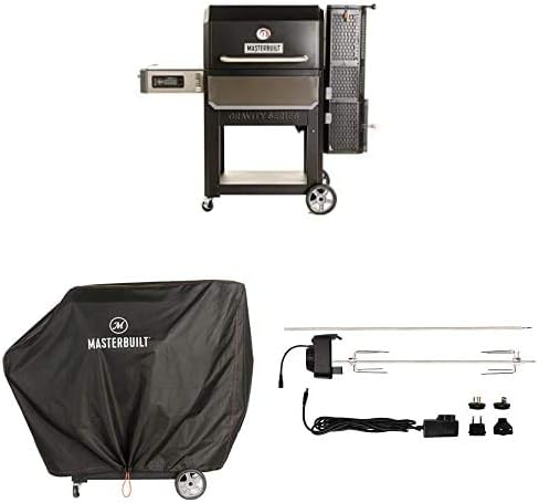 Masterbuilt Gravity Series 1050, rotisserie and cover Bundle
