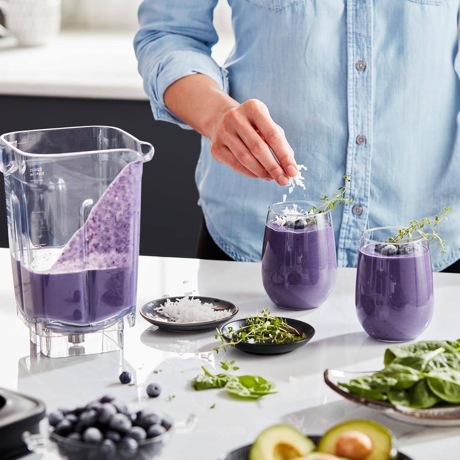 KitchenAid K400 Variable Speed Blender with Tamper - KSB4028 - Contour Silver