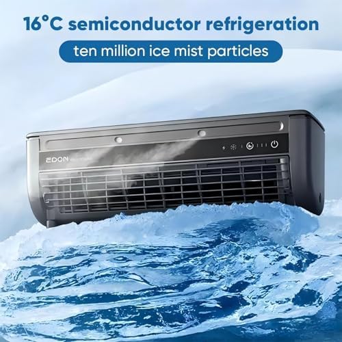 Saker SakerPlus Portable Wireless Wall Mounted Air Conditioner | 10s Cool 13°C & 10dB Ultra-Quiet | 3 Smart Speed Modes | 6000mAh Battery with Remote | for Kitchen Bedroom Garage RV Dorm（grey）