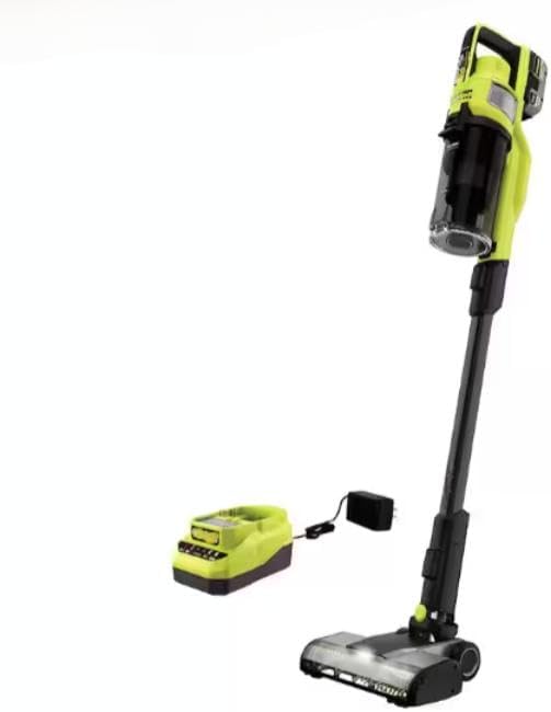 PBLSV716K Fits For RYOBI HP 18V Cordless Pet Stick Vacuum Cleaner Kit with 4.0 Ah HIGH PERFORMANCE Battery and Charger