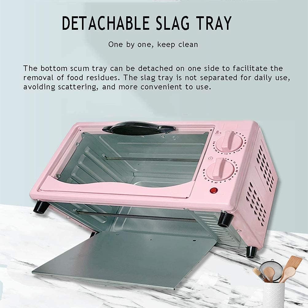 12L Pink Mini Oven Air Fryer - Multi-Function Convection Toaster Oven for Countertop Cooking, Perfect for Baking, Roasting & Air Frying, Space-Saving Design