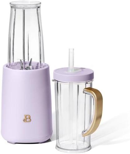 Personal Blender Set With 12 Pieces, 240 W, Lavender By Drew Barrymore, Jars And Lids Are BPA-Free And Dishwasher Safe