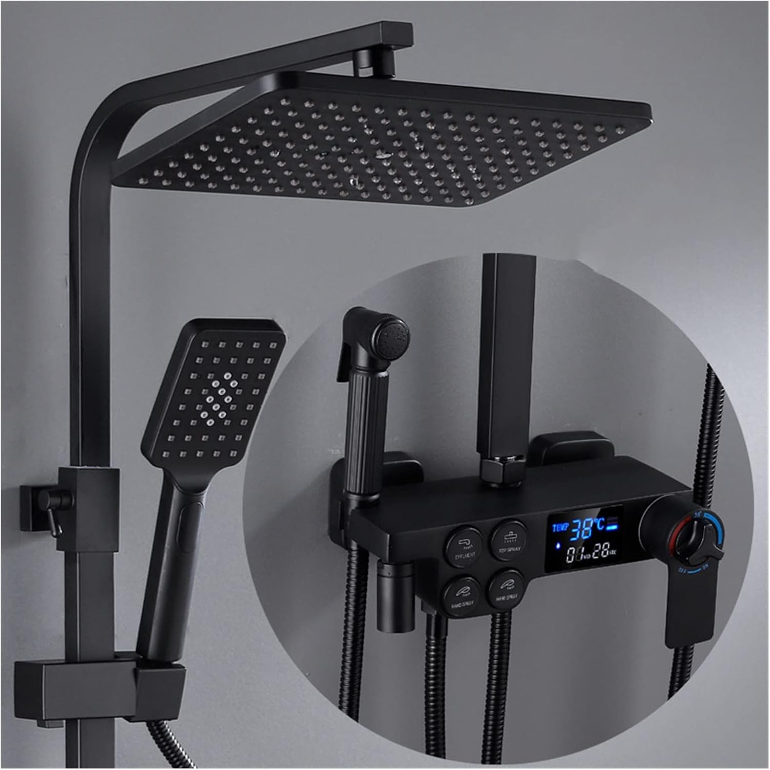 steam mop Steam Cleaner Mop Electric Handheld Household High Temperature Cleaner Sweep Machine for Floor Cleaning Mop steam Cleaner (Color : with 4 Mop Cloth Size : Medium) (tatic B003)