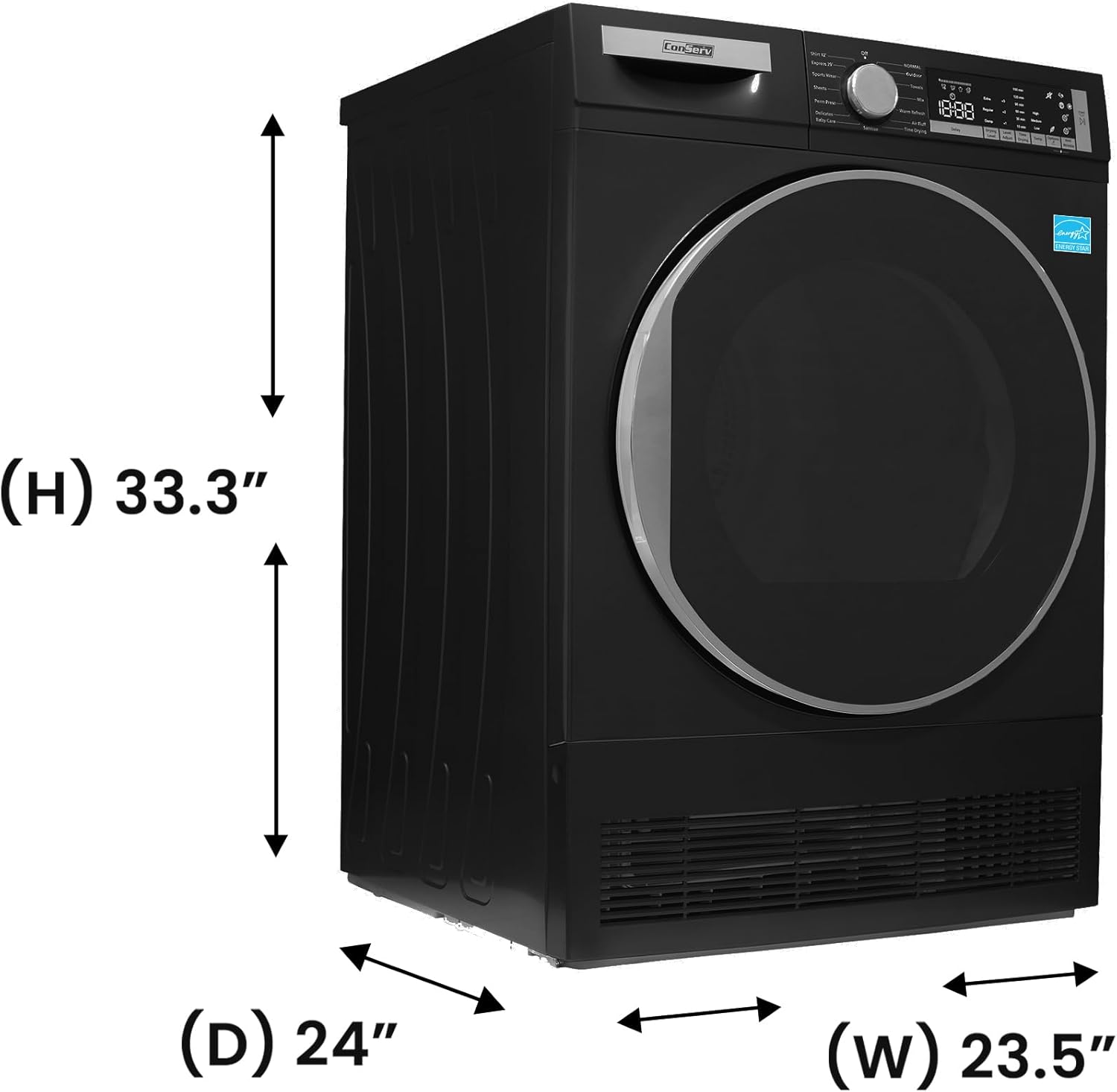 240V Condensor 4 cu.ft Refresh Dryer Energy Star (Matte Black)