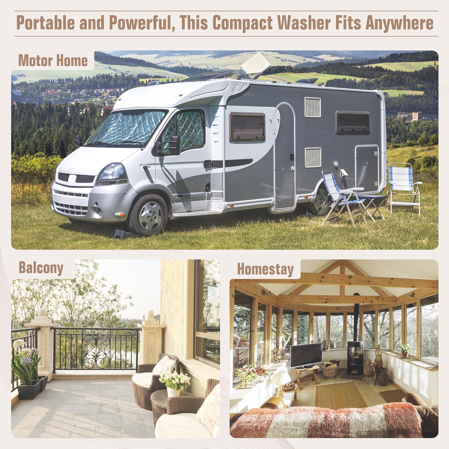 Bonusall Portable Washing Machine，28 lbs Mini Washer and Spin Dryer Combo, Built-in Gravity Drain,Compact Laundry Washer with Drain Pump & Timer Control for Apartments, Dorms, RVs- Blue