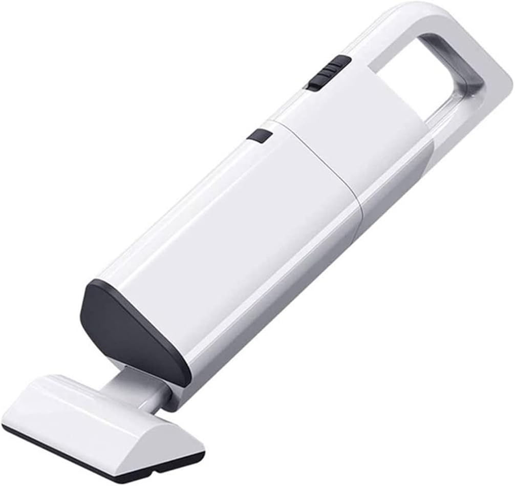Rechargeable Lithium for Dry & Wet UseHandheld Vacuum, Cordless Car Vacuum Cleaner with Strong Suction and 120W High Power, Portable Vacuum for Home and Car Cleaning (Color : White)