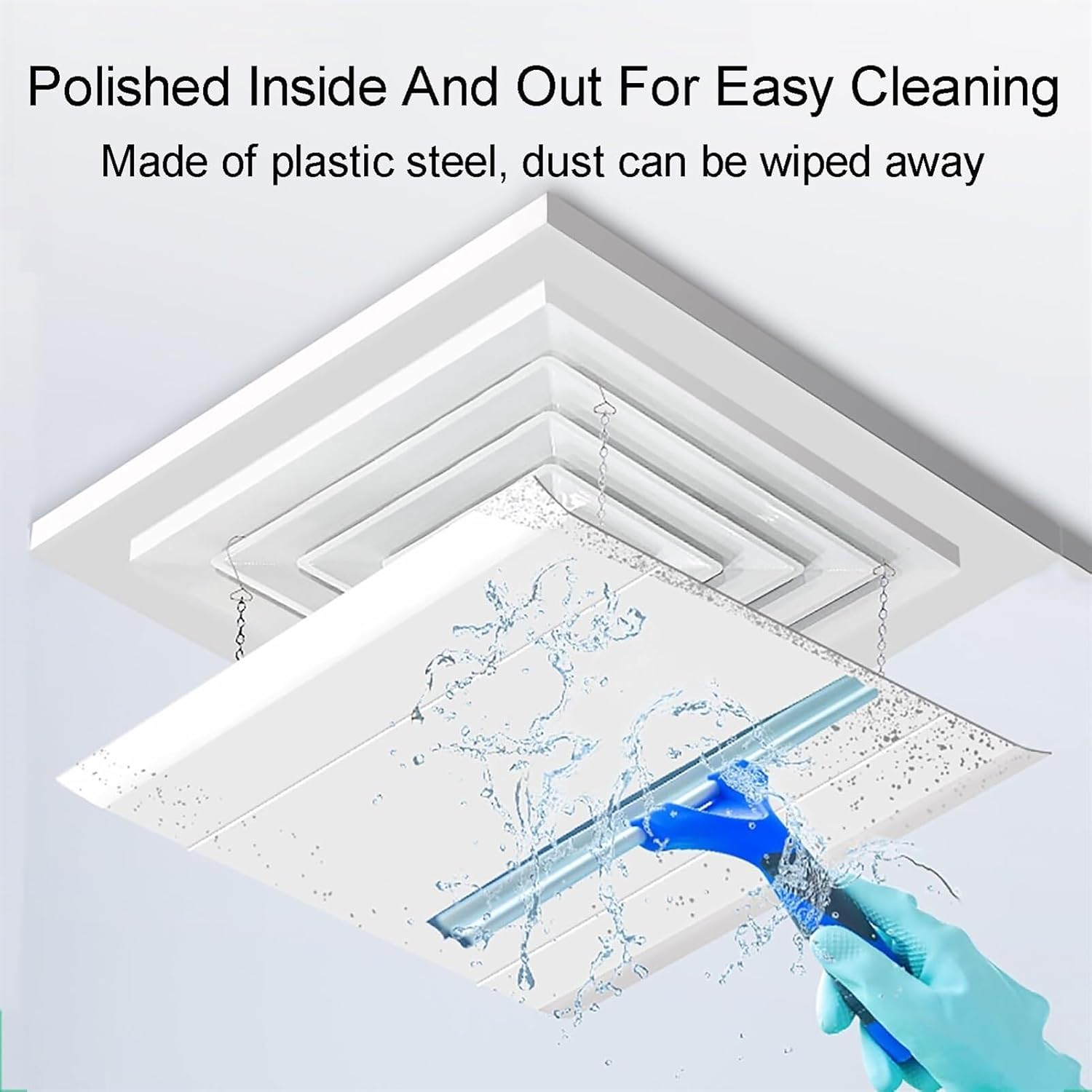 Adjustable Air Conditioner Deflector, Confinement Air Deflector for Central Air Conditioner'S Square Outlets for Home Office