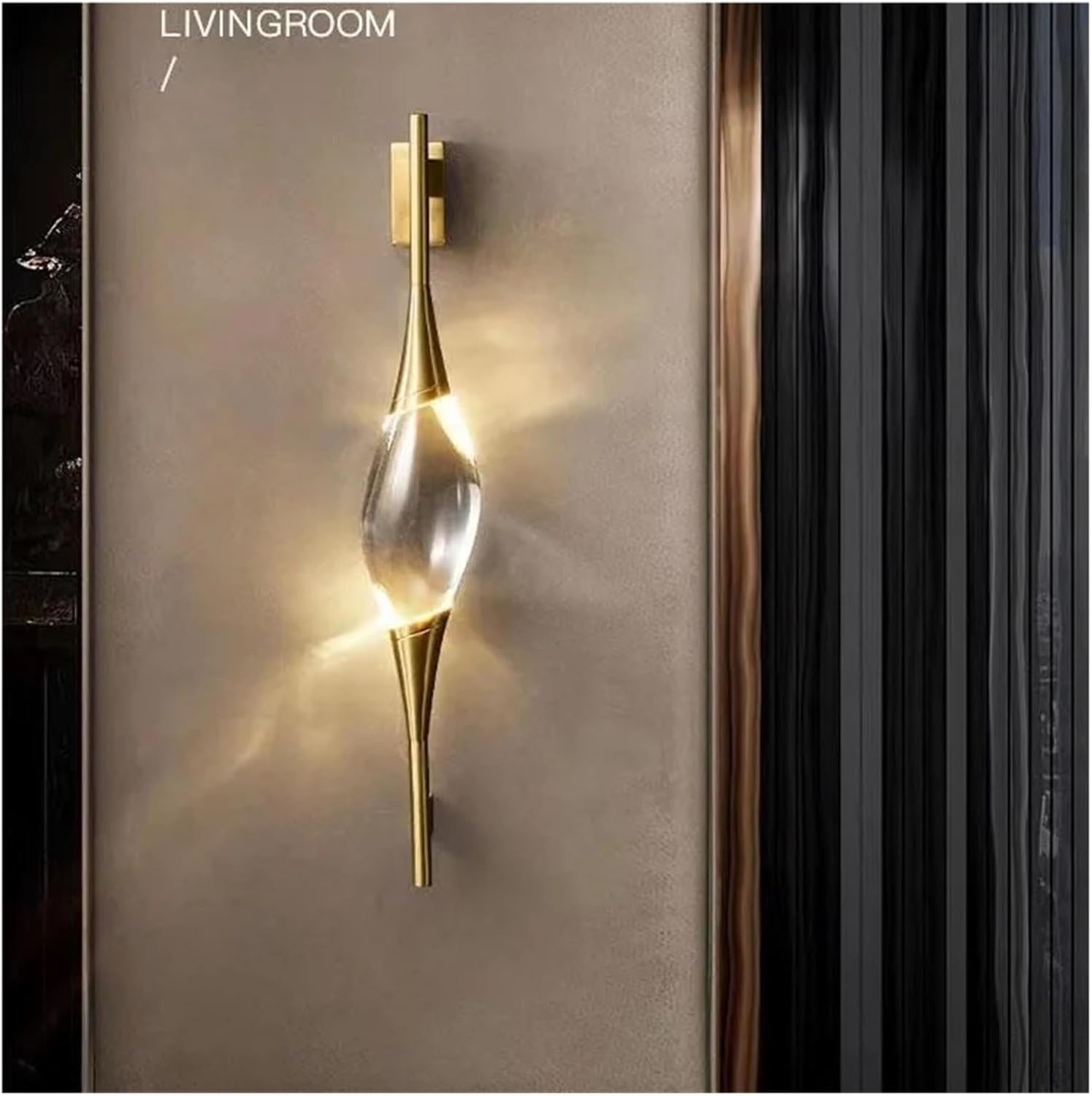 Copper Wall Lamp LED Postmodern Luxury Creative Lighting Indoor Fixtures Crystal Up Down Light,Household