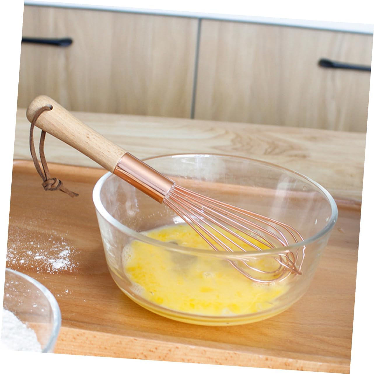 Manual Whisk Mixer Egg Blender Stainless Steel Egg Blender Kitchen Gadget for Cooking and Baking