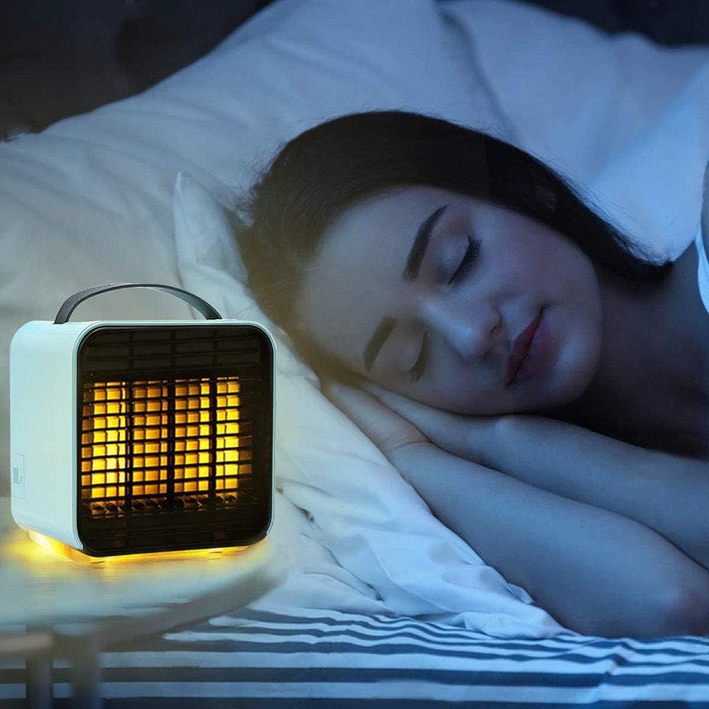 Portable Air Conditioner Mini Air Cooler Fan Fast Cooling Air Conditioner Unit with LED Lights USB Humidifier Mobile Air Conditioner for Home and Office