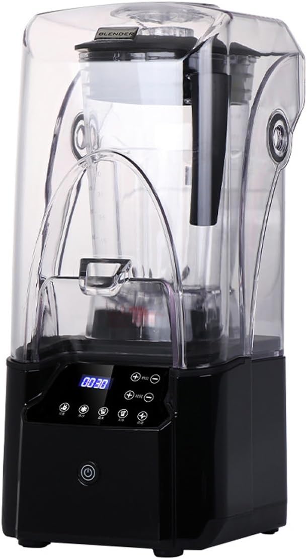 Smoothie Blender,Commercial Quiet Blender, 2200 Watt Professional Countertop Blender,with BPA-Free 80oz Pitcher, Built-in Pulse &15-speeds Control,for Puree, Crush Ice, Smoothies(Black)