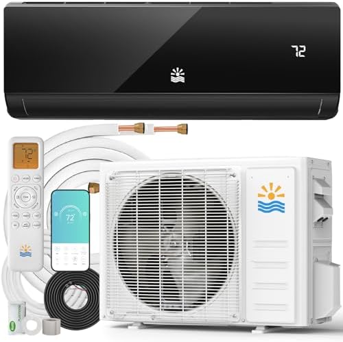 Mini Split Air Conditioner - 12000 BTU Ductless Mini Split Ac/Heating System, 115V 20 SEER2 Wifi Enabled Inverter, Split AC Unit with Precharged Heat Pump, 750Sq. Ft, R454B with Installation Kit