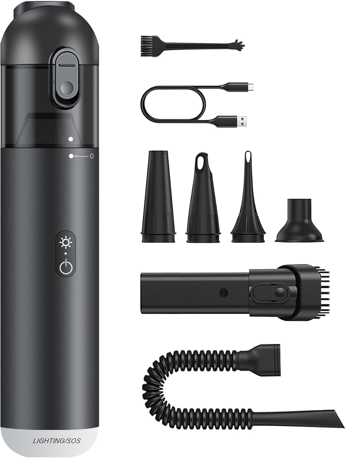 Cordless Handheld Car Vacuum Cleaner - 15000PA Portable Vacuum with LED Light & HEPA Filter, Blow & Suction 2 in 1 Small Hand Held Cleaner for Car Detailing, Pet Hair, Home, Office