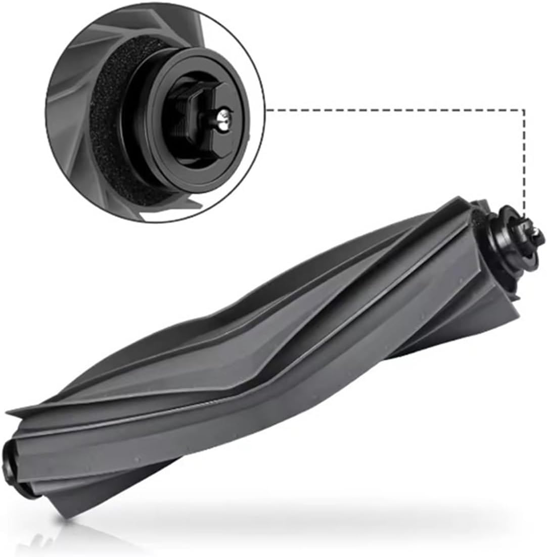 Compatible with Dreame Bot L10 Prime /L10s Pro Robot Vacuum Cleaner Spare Parts Rubber Side Brush HEPA Filter Mop Cloth Rag Accessories(Brown)