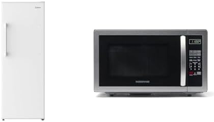 Galanz GLF11UWEA16 Convertible Freezer/Fridge, Electronic Temperature Control, 11 Cu.Ft, White & Farberware Countertop Microwave 1000 Watts, 1.1 cu ft - Microwave Oven