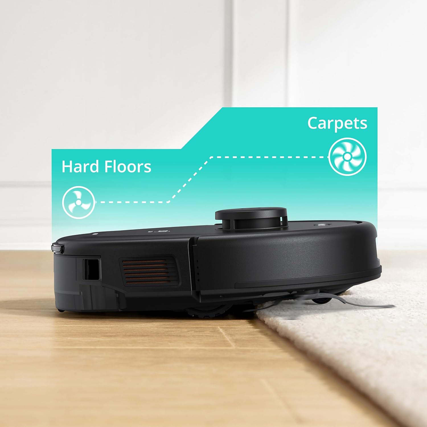 eufy Like-New L50 SES Robot Vacuum with 60 Day Self-Empty Station, Multi-Floor Cleaning,Precise iPath Laser Navigation, Customizable Al Mapping, Ideal for Hard Floor Tile Carpet (Renewed)