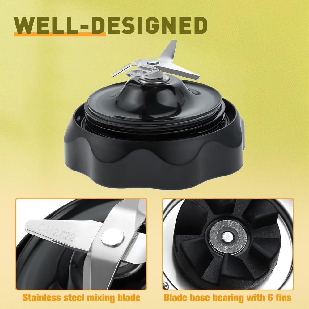 Yetaha Blender Extractor Cross Blade Compatible with NutriBullet Blender Combo 1200 watt & Pro 1000 and NutriBullet Select 2.0, NutriBullet Blender Parts Easily Twist Blade