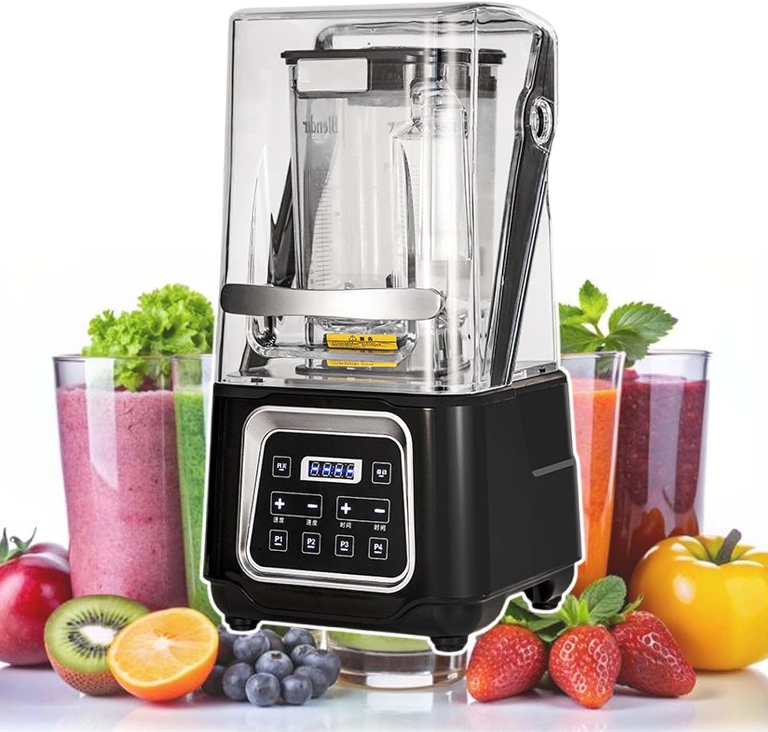 2200W Professional Blender, Fruit Smoothie Milkshake Machine,With Sound Enclosure,1.5 Litre Capacity,For Restaurants/Home/Coffee Shops