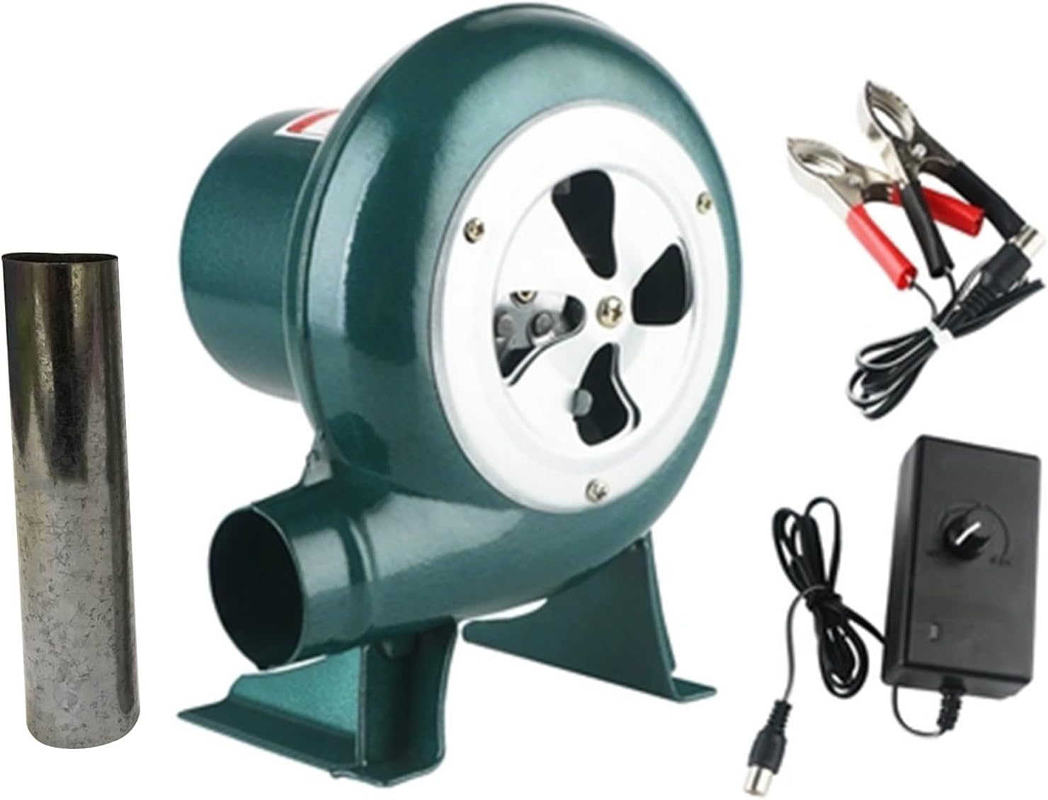 THAMBA Outdoor Cooking BBQ Fan Air Blower, Electric Blacksmith Forge Blower, Camping Picnic Accessories with Speed Regulator and Air Duct (Size : 80W)