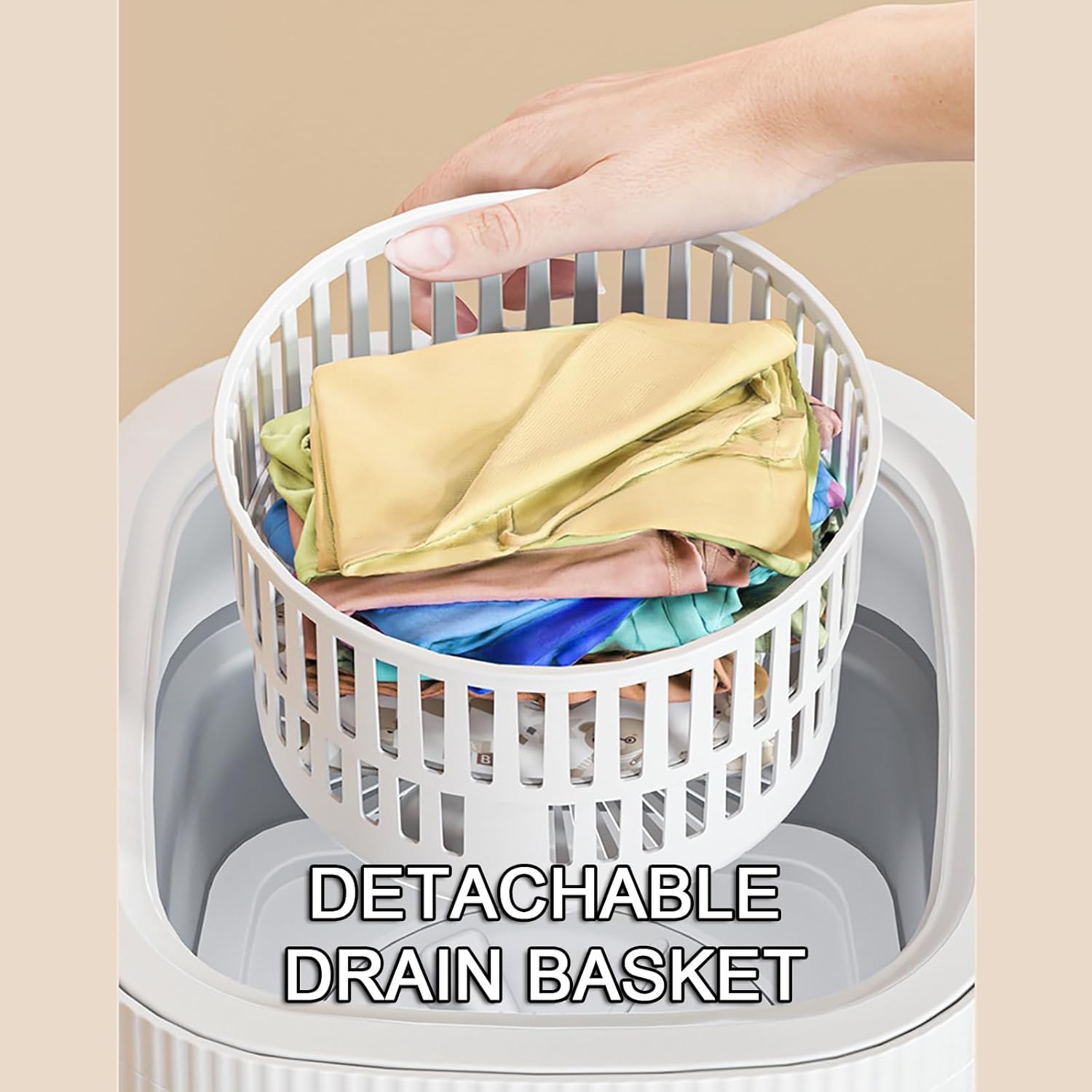 WHYATT Folding Washing Machine， Small Portable Washer， 10L Capacity, Perfect for Camping, Travelling (Size : C)