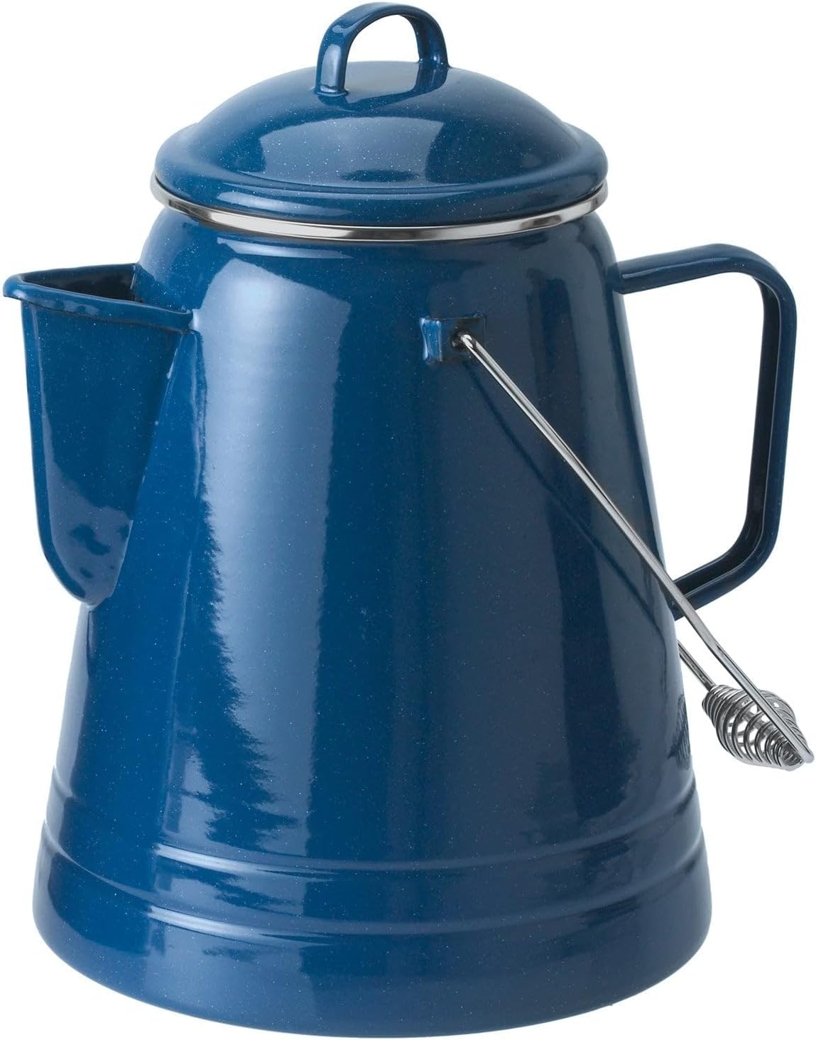 GSI Outdoors 15166 Pioneer Enamel Camping Coffee Pot - 36 Cups, Blue