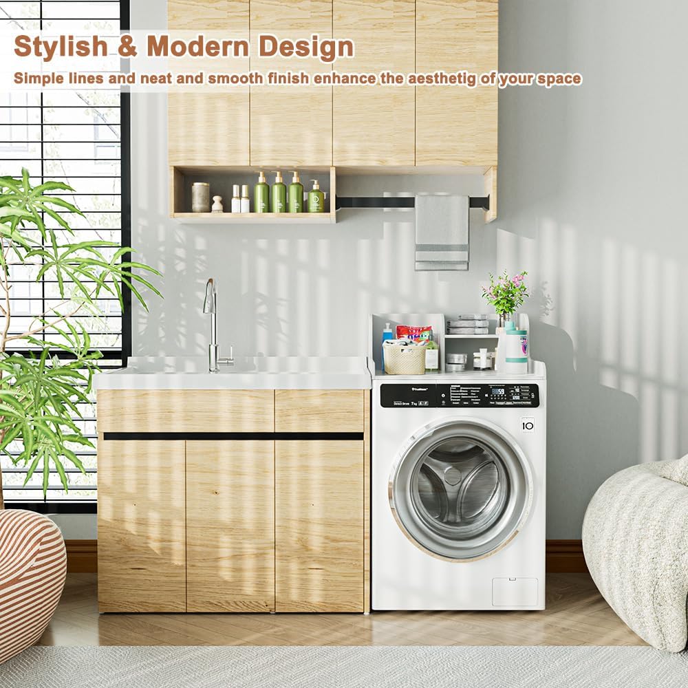 2 Tier Washer Dryer Countertop with Shelf, 27.5