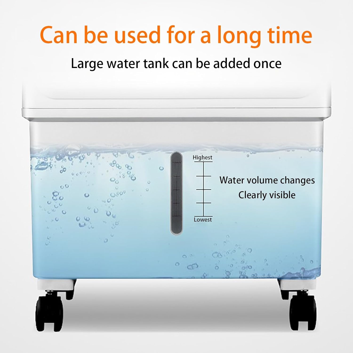 Evaporative Air Cooler, Personal Swamp Cooler with Large Water Tank and 3 Speeds, Fast Cooling Windowless Air Conditioner for Room