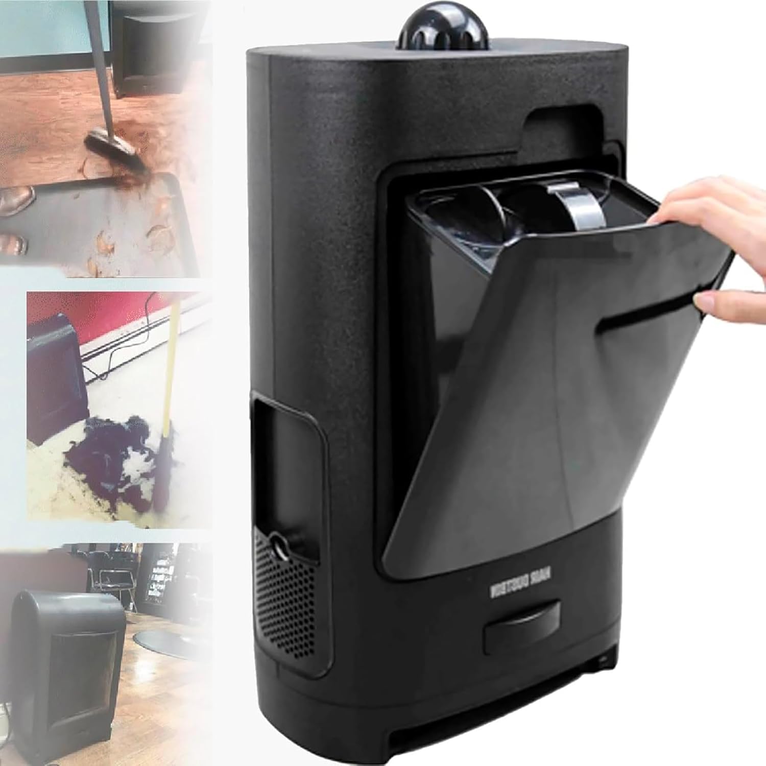 Electric Hair Salon Dustbin, Canister Vacuum Cleaner Trash Can, 2.7L Touchless Stationary Vacuum Cleaner, with Air Outlet Filter, for Hair Salon